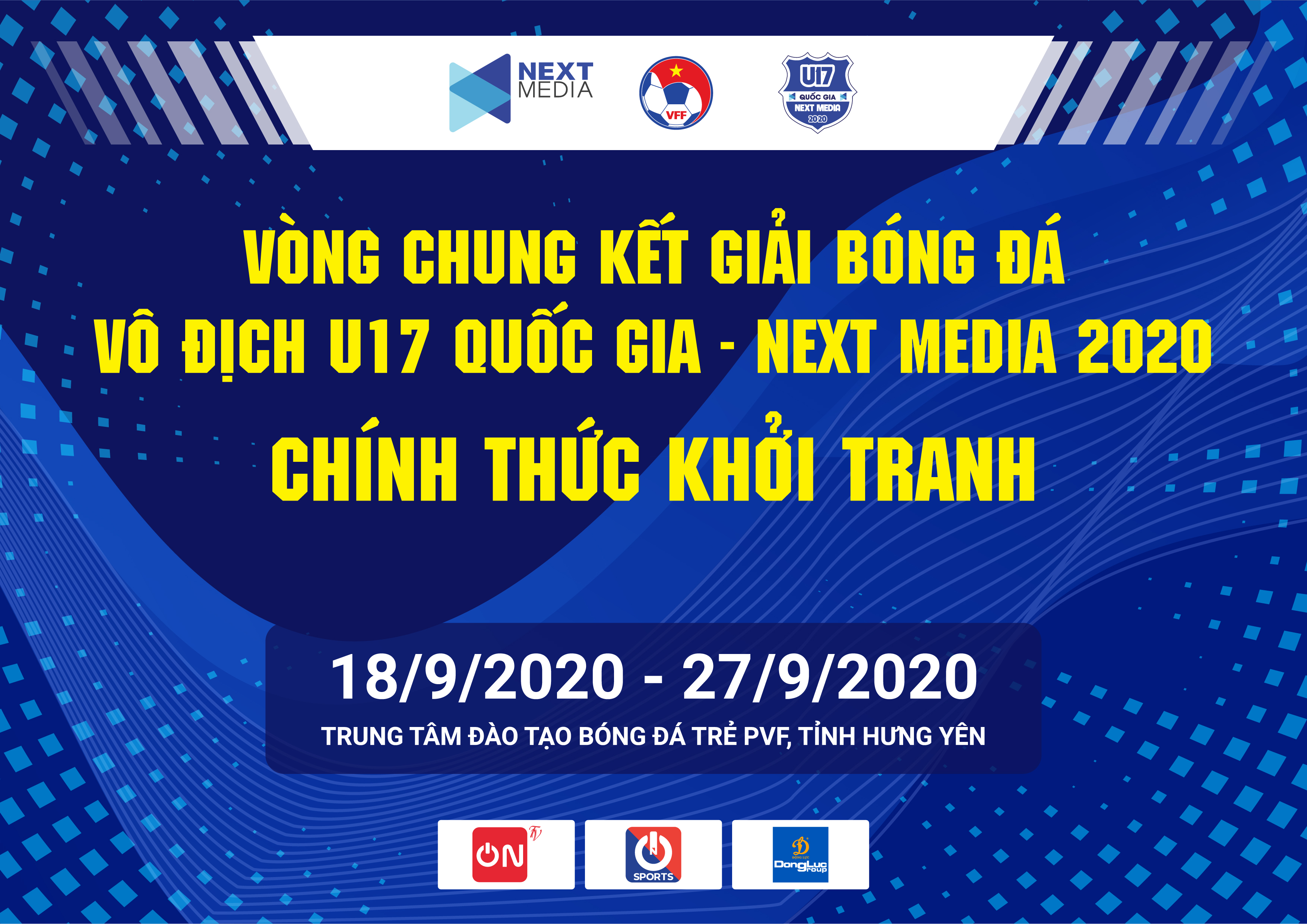 Vòng Chung kết Giải bóng đá Vô địch U17 Quốc gia 2020 sắp khởi tranh